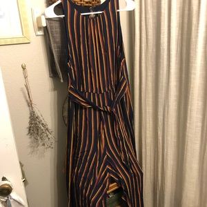 Anthropologie Striped Jumpsuit
